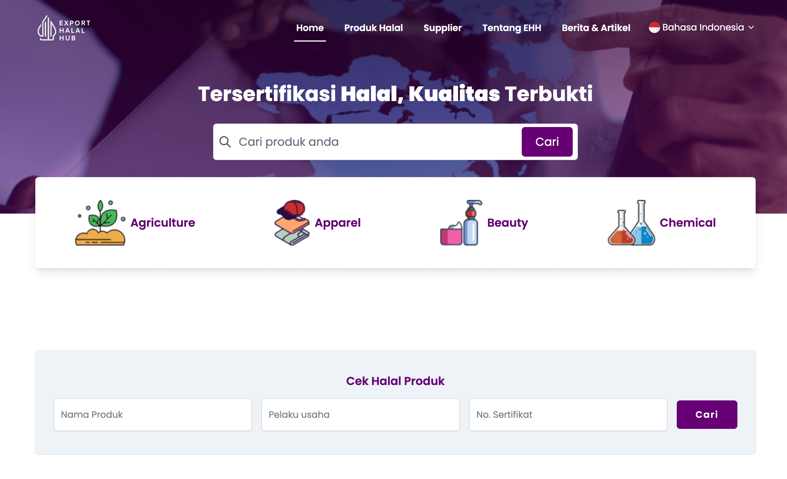 Halal Product Web Platform