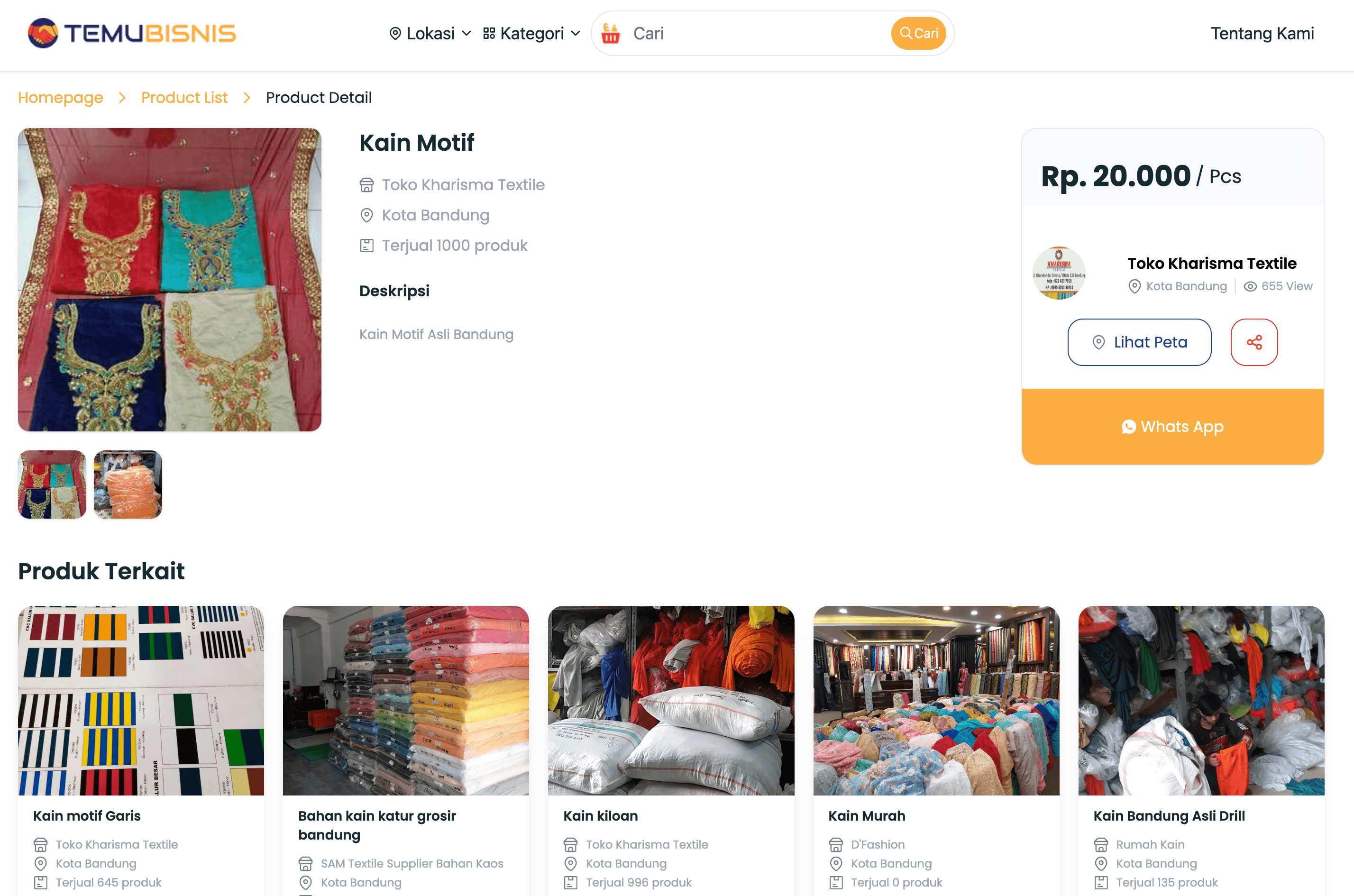 Temubisnis Web Platform